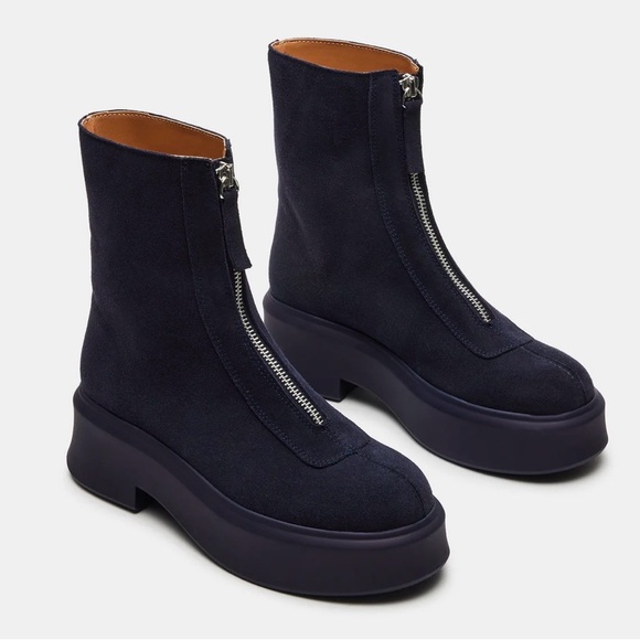 Steve Madden Jones Navy Suede Boots - Picture 1 of 9